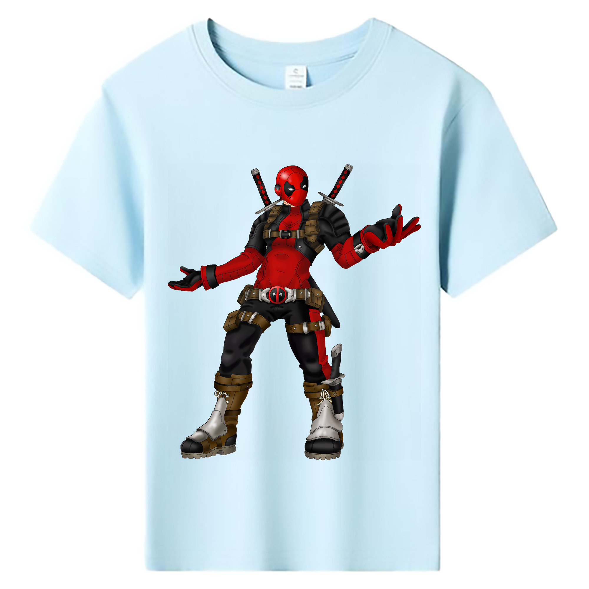 （画像用） Deadpool デッドプール 綿100％キッズTシャツ（フロントプリント）